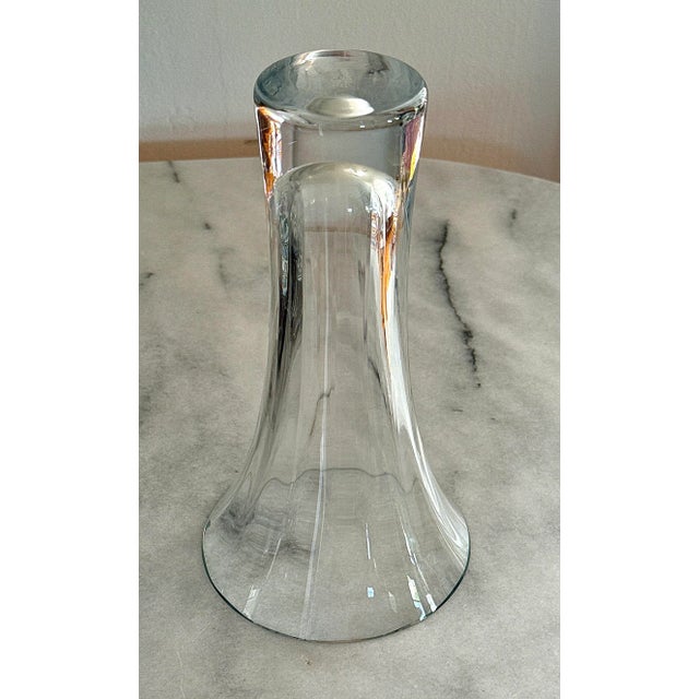 A beautiful vintage Lenox hand blown glass vase. In like new condition. Made in the U.S.A. With a heavy base, and flared...