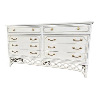 Ficks Reed Faux Bamboo Dresser For Sale