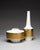 Matched pair of mid-century porcelain vases produced by Heinrich Selb Bavaria during the 1960s. The glossy white bodies...