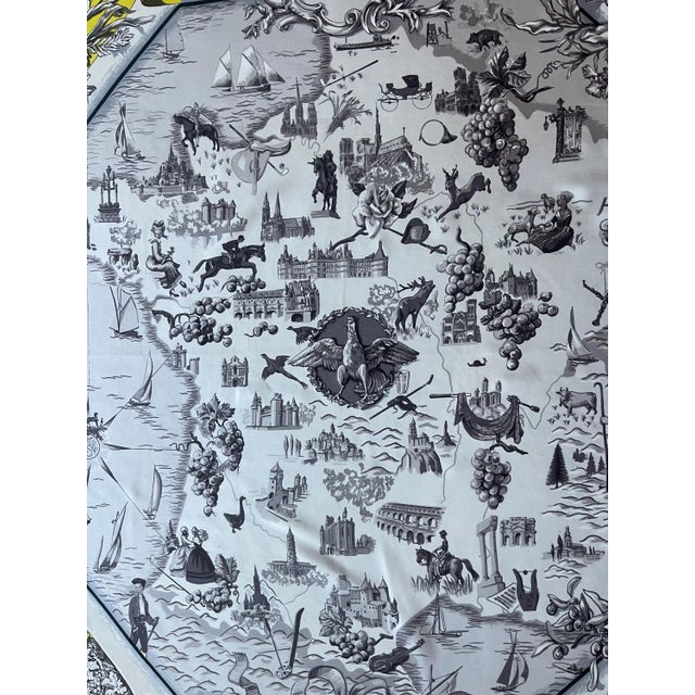 Hermès HERMÈS la FRANCE Silk SCARF designed by Françoise de la Perriere 1959 For Sale - Image 4 of 10