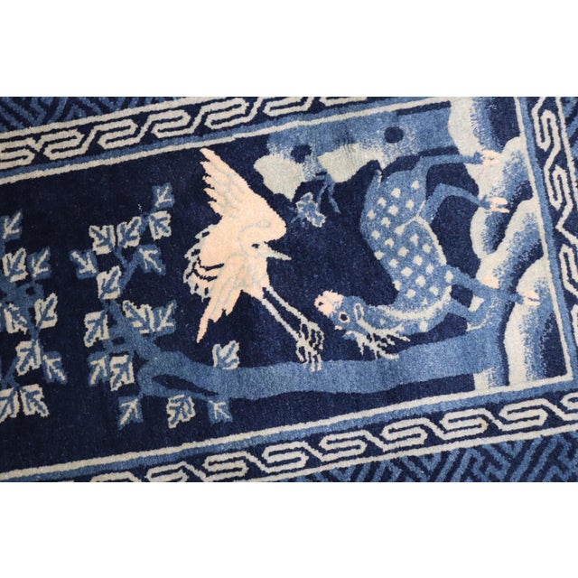 1930s Blue Chinese Peking Pictorial Rug