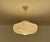 Modern Art Deco Ivory Glass Pendant Light, 1950s For Sale - Image 3 of 18