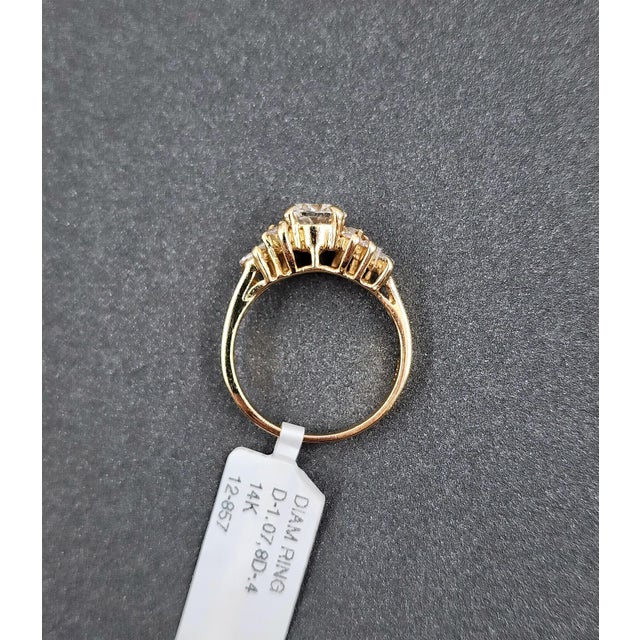 1.07 Ct Diamond Ring Size 6.75 For Sale In Chicago - Image 6 of 9