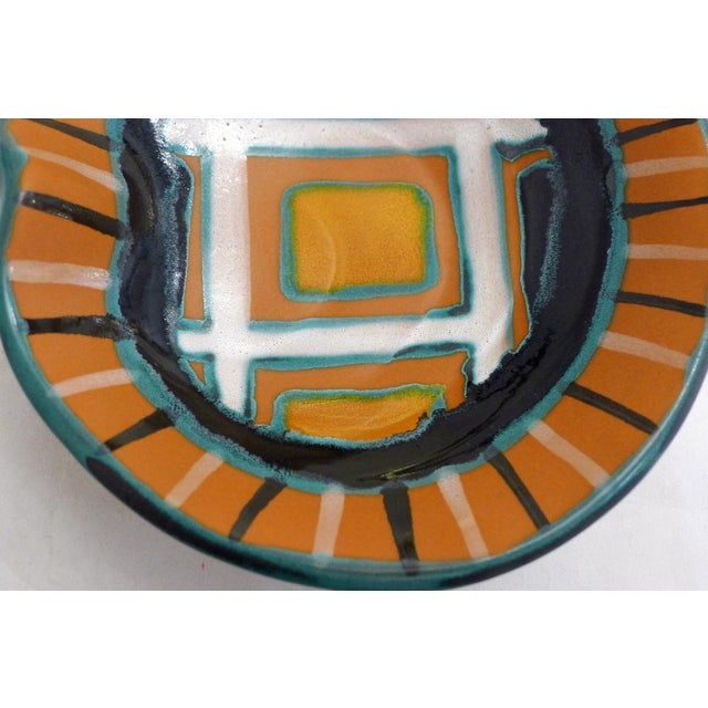 Mid-Century Enameled Bowl with Graphic Decoration by G. Fourmaintraux, 1950s For Sale - Image 11 of 13