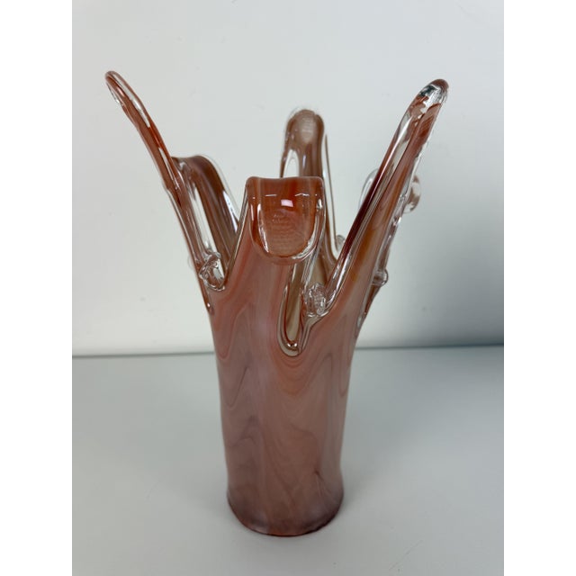 Mid-Century Modern Brick Red Murano Glass Vase, 1960s For Sale - Image 3 of 12