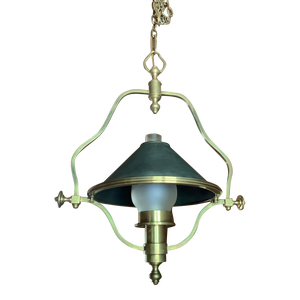 Solid Brass Train Station Pendant Lamp