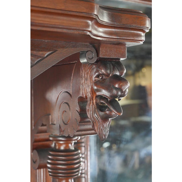 Late 19th Century Victorian Mahogany Fireplace Mantel For Sale - Image 12 of 16