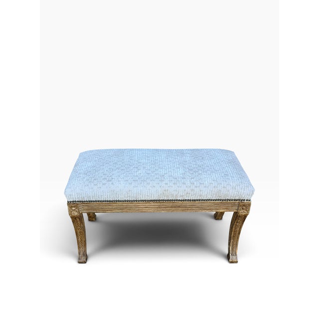 Dennis and Leen Dennis & Leen Regency Style Upholstered Bench For Sale - Image 4 of 7