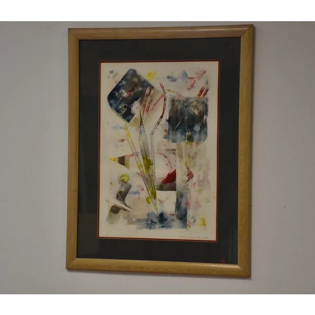 Paint 1980s Abstract Art by Mary Czarnecki For Sale - Image 7 of 7