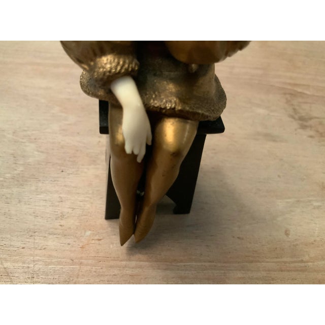 Antique Miniature Sculpture Figurine, Circa 1900 Signed Victor For Sale - Image 11 of 12