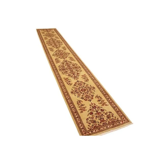 XXL Middle Eastern rug runner Sarough | Knot density: 400.000 knots/m² | Material: High-quality wool | Size: 564×95 cm |...