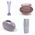 Glass Top 20 Shades of Aubergine Vintage Decorative Objects Instant Collection For Sale - Image 7 of 18
