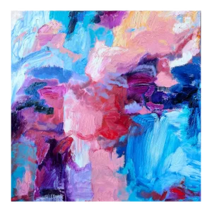 "We Need to Stop" Abstract Expressionist Contemporary Oil Painting by Monica Shulman