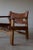Børge Mogensen B195 Attributed to Børge Mogensen Spanish Chair in Leather & Oak, Mid-Century For Sale - Image 4 of 9