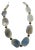 Gemstone Necklace Blue Lace Agate With Sterling Silver Toggle Clasp For Sale