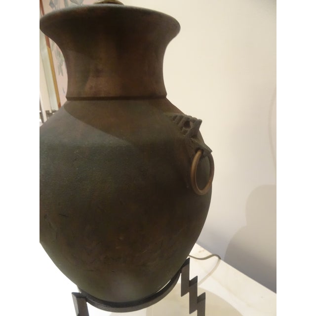Rustic Vintage Southwest Style Lamp For Sale - Image 3 of 8