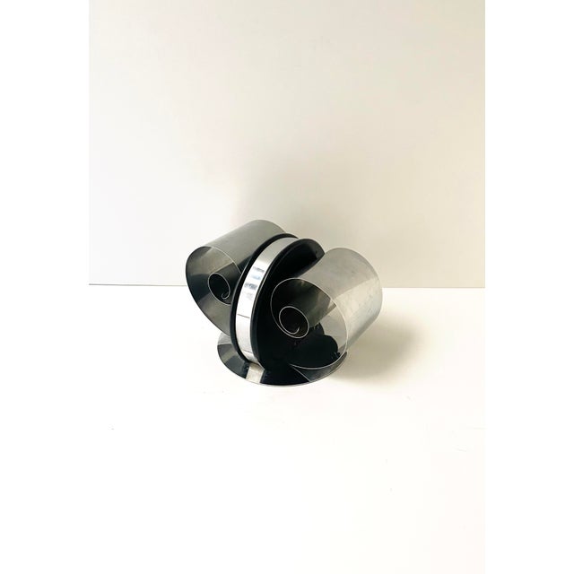Mid-Century Modern Machine‑Age Art Deco Period Chrome Bookend, Dual Support for Books, 1930s For Sale - Image 3 of 11