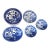 Vintage Blue and White Willow Pattern Decorative Set of 21 Plates Made in Japan For Sale