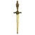 Vintage Brass Knight and Sword Motif Letter Opener For Sale