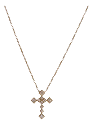 Eternal Grace Diamond Cross Gold Necklace