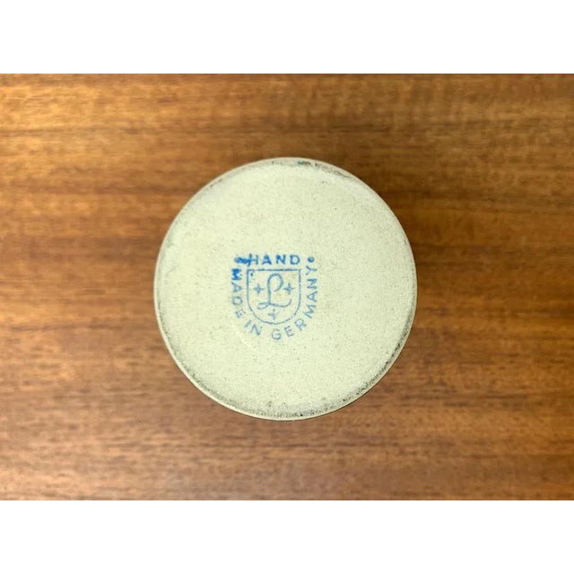 Mid-Century German Studio Pottery Minimalist Vase from Ernst Loesche, 1960s For Sale - Image 10 of 12