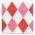 Sample - Schumacher Maximus Fabric in Red & Pink For Sale