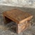 Brown Small Light Upcycled Teak Occasional Stool, 1990s For Sale - Image 8 of 13
