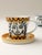 Abstract Face Ceramic Coffee Cup and Saucer Set of 2 - 4 pcs For Sale - Image 4 of 7