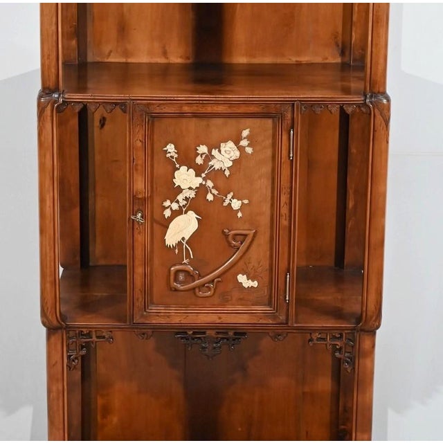 Small Late 19th Century Asian Style Cabinet attributed to Gabriel Viardot For Sale - Image 14 of 18