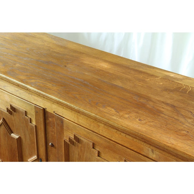 Vintage Baroque Danish Brutalist Oak Cabinet in the style of Henning Kjærnulf, 1960s For Sale - Image 14 of 16