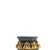 Decoration - Pair of bases - 19th century. Portuguese, 19th century; carved wood; painted and gilded; resting on three...