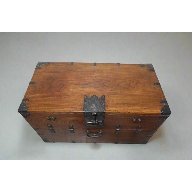 This beautiful antique Japanese flip down chest has the perfect mix of charm and functionality. It's incredibly sturdy and...