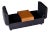 Fjords Amsterdam Brown Leather Scandinavian Storage Bench and Coffee Table For Sale