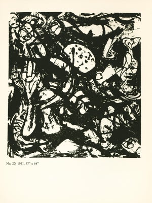 1951 Jackson Pollock Serigraph "No. 20, 1951"