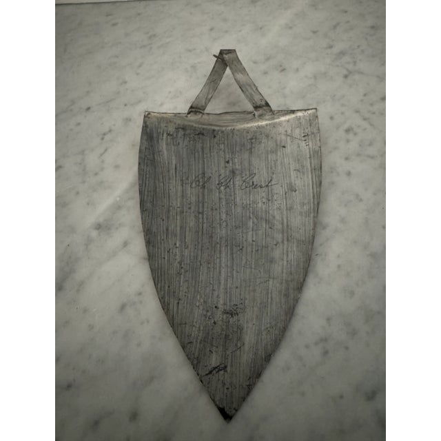 Metal Vintage Coat of Arms For Sale - Image 7 of 8