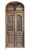 Brown Entry Doors Antique Carved Wood and Wrought Iron For Sale - Image 8 of 8