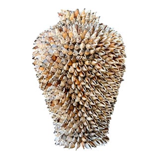 Vintage Shell Covered Sculpture For Sale