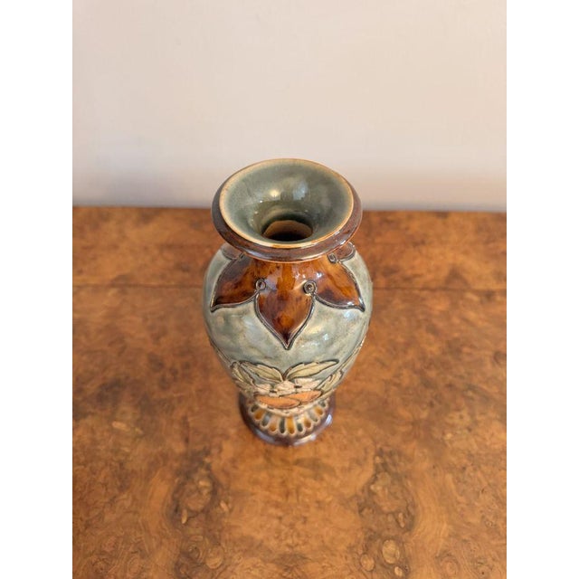 Vases by Eliza Simmance for Doulton Lambeth, 1884, Set of 2 For Sale - Image 6 of 9