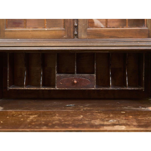 Antique Victorian Secretary, Hutch For Sale - Image 4 of 12