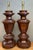 Mid 20th Century Vintage Faceted Wood Lamps - A Pair For Sale - Image 5 of 14