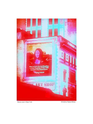 "Mona Lisa in New York City” - Giclee Print of a Photo by Christine Kiebert-Boss -