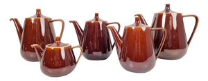 Porcelain Tea Pots from Villeroy & Boch, 1960s, Set of 5