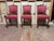 Antique Victorian Style Hand Carved Oak Lion Feet Dining Chairs. Set of 3 Solid wood frame, upholstery is useable as is...
