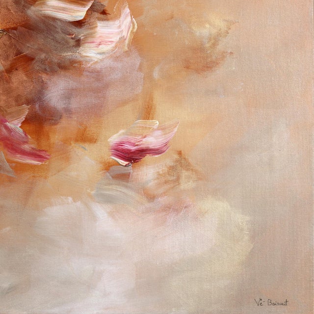 Brown Desert Awakenings - Large Neutral Abstract Landscape Acrylic Painting on Canvas by Ve Boisvert For Sale - Image 8 of 9