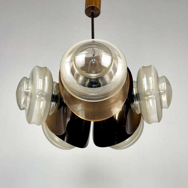 1970s Brutalist Copper Pendant Light, 1970s For Sale - Image 5 of 8