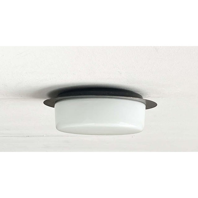 Mid-Century Modern GDR Minimalist Ceiling Lamps, 1960s, Set of 3 For Sale - Image 4 of 18