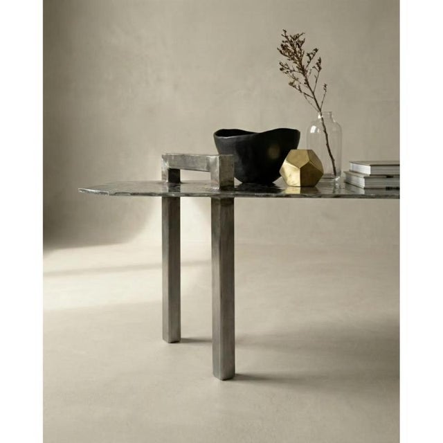 Contemporary Ondulae Coffee Table in Stainless Steel by Metalmorphosis Studio For Sale - Image 3 of 8