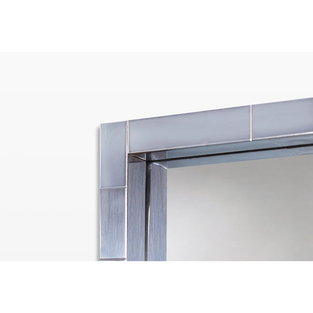 Directional Mid-Century Paul Evans Cityscape Mirror With Console Table for Directional For Sale - Image 4 of 13