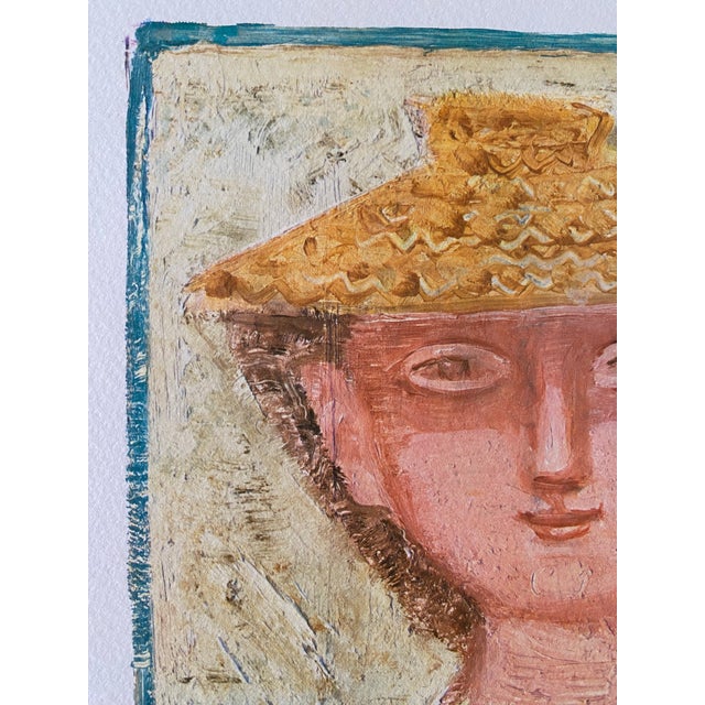 Printmaking Materials Massimo Campigli, Signed 1971 Lithograph Print, Contemporary, Etruscan For Sale - Image 7 of 9