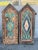 1920s Hand-Painted Spanish Revival/Tudor-Style Storm Shutters With Original Hardware- 4 Pieces For Sale - Image 11 of 13